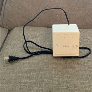 FREE W/Purchase: White Sony Alarm Clock